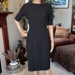 Zara Black Checkered Dress
